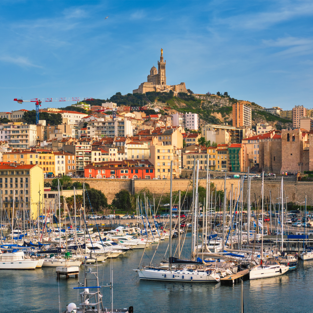 Vue du Vieux-Port de Marseille représentant la zone d’intervention d’EAS – Edipe Alarme & Services