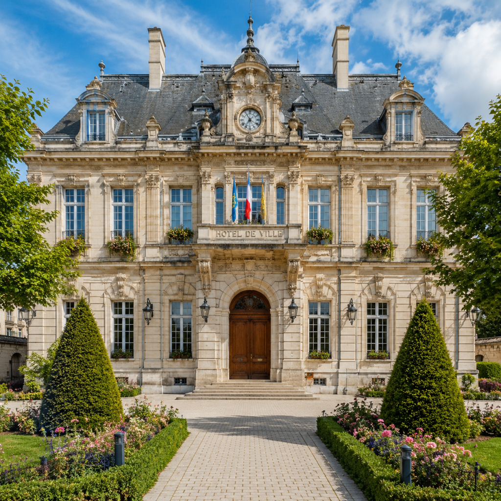 Mairie française sécurisée avec solutions de protection électronique